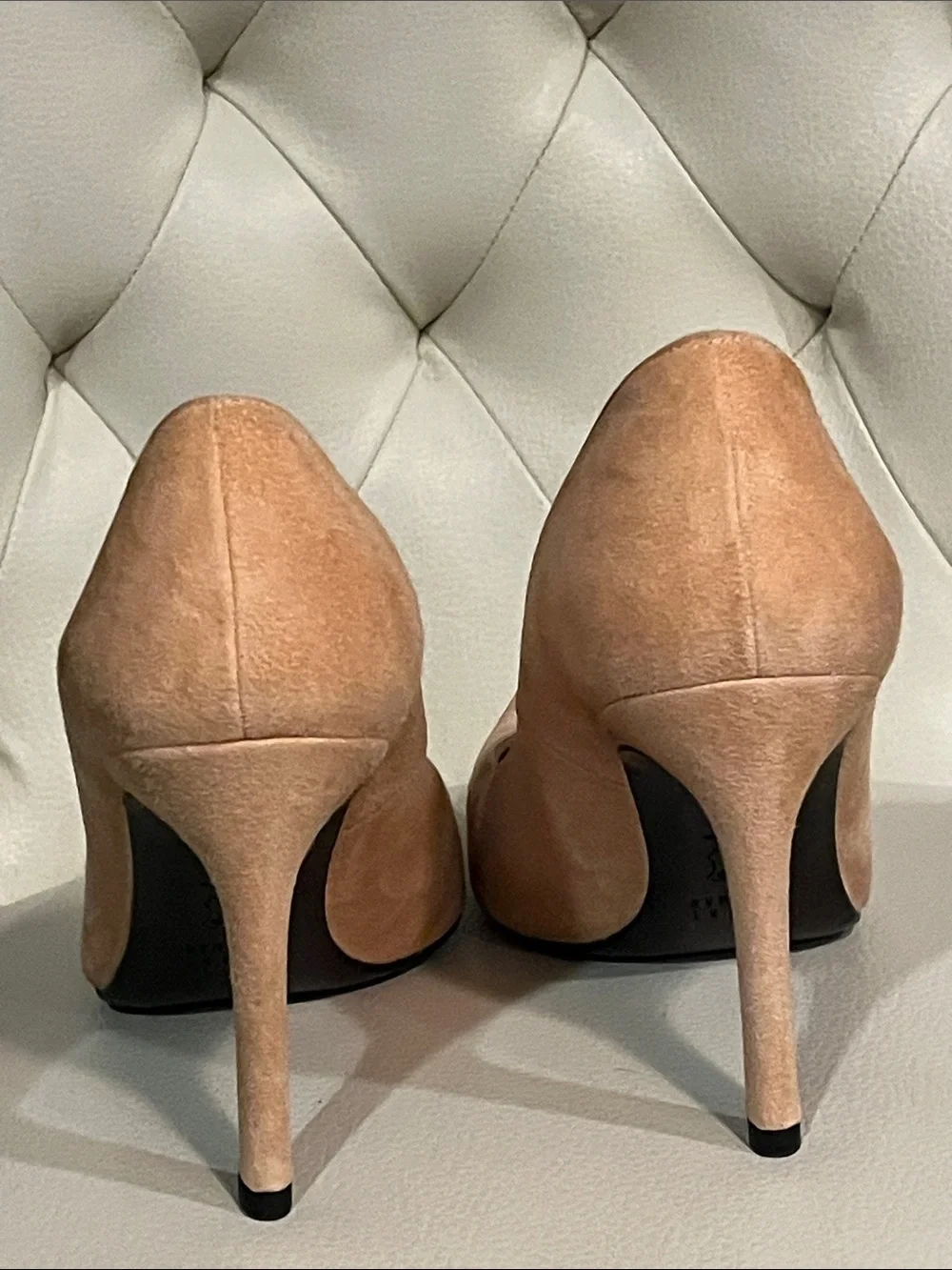 Stuart Weitzman Nude Suede Pumps Size 8